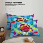 3-piece set, colorful basketball pattern printed duvet set, queen, king, double bed, party  funny and creative bedding set
