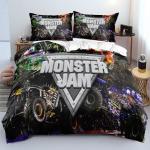 Monster Jam Truck 3D Printed Duvet Cover Pillowcase Bedding Set Twin Full Queen King Size For Bedroom Decor