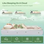 BEDLORE King Mattress Topper Viscose Derived from Bamboo, Thick Pillow Top Mattress Pad with Stretchable Pockets for 6-18 inches Mattress, Soft Breathable Mattress Topper for Back Pain Relief