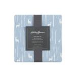 Eddie Bauer - Flannel Sheets King Size, Anti-Pilling & Wrinkle Resistant Cotton, Touchably Soft for All-Season Comfort - Bed Sheets with Matching Pillowcase & Fitted Sheet (Birch Forest Light Blue)
