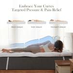 Decroom 3 Inch Memory Foam Mattress Topper Queen Size for Back Pain Relief, Thicked Down Alternative-Lined Mattress Pad，Filled with Breathable & Soft Memory Foam Pillow Top, 80x60x3 Inch