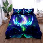 Ghost Wolf Night Duvet Cover Set King Queen Double Full Twin Single Size Bed Linen Set
