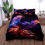 Ghost Wolf Night Duvet Cover Set King Queen Double Full Twin Single Size Bed Linen Set