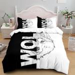 Digital Wolf Duvet/Doona Cover Set Single Twin Double Queen King Cal King Size Bed Linen Set