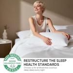 TWK Genuine 100% Viscose Derived from Natural Bamboo Bed Sheets Set,Cooling & Silky Soft Bed Sheets,Deep Pocket Up to 18",with a Laundry Bag (White, King)