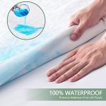 Premium Waterproof Mattress Protector Twin Size, Breathable Bed Cover 3D Air Fabric Cooling Mattress Pad Cover Smooth Soft Noiseless Washable, 8''-21'' Deep Pocket (White)