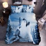 Animal Polyester Duvet Cover Set King Queen Twin Full Size Wild Animals Wolf Lion Fox Tiger 3D Print for Kids Boys Bedding Set