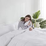 Hearth & Harbor White Duvet Cover Full Size - 3 Piece Bedding Set, Soft Double Brushed Comforter Cover Set with Button Closure, 1 Full Duvet Cover 80x90 inches and 2 Pillow Shams