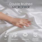 Hearth & Harbor White Duvet Cover Full Size - 3 Piece Bedding Set, Soft Double Brushed Comforter Cover Set with Button Closure, 1 Full Duvet Cover 80x90 inches and 2 Pillow Shams