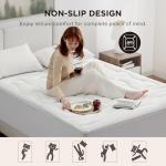 Bedsure Waterproof Mattress Protector Queen Size - Quilted Fitted Waterproof Mattress Pad Topper with 8-21 Inches Deep Pocket, Noiseless Bed Cover Padded, Machine Washable,White, 60x80 Inches