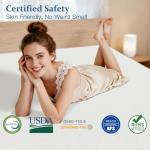 Airensky 2 Inch Memory Foam Mattress Topper, Cooling Gel Infused High Density Twin (39"x75") Topper with Removable Skin-Friendly Cover, Bed Topper for Pressure Relief Back Pain, CertiPUR-US Certified