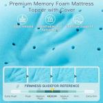 Airensky 2 Inch Memory Foam Mattress Topper, Cooling Gel Infused High Density Twin (39"x75") Topper with Removable Skin-Friendly Cover, Bed Topper for Pressure Relief Back Pain, CertiPUR-US Certified
