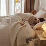 Washed Pure Cotton Versatile Quilted Bedspread Summer Quilt Blanket Bed Cover Mattress Topper Coverlet Bed Sheet With Pillowcase