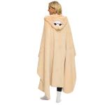 Sloth Cloak Cartoon Animal Blanket Casual Hooded Flannel Sleeping Bag Camel TV Blanket Alpaca Rabbit Pattern Wearable Duvet