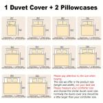 3pcs Cute Robin Patterned Digital Printed Quilt Cover Set - Includes 1 Quilt Cover and 2 Pillow Cover (without Filler)