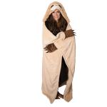 Sloth Cloak Cartoon Animal Blanket Casual Hooded Flannel Sleeping Bag Camel TV Blanket Alpaca Rabbit Pattern Wearable Duvet