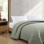 Eddie Bauer - Queen Size Blanket, Soft & Reversible Plush Bed Blanket, Brushed for Extra Softness with a Plush Smooth Texture, Throw Blanket for Couch or Bed (Classic Solid Green)