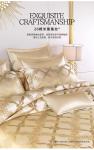 28 mmi silk four-piece set 100% mulberry silk high-grade jacquard silk bedding kit quilt cover