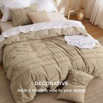 Bedsure Cotton Duvet Cover King Size - Tufted Geometry Duvet Cover Set, 3-Piece Soft and Breathable Boho Bedding Set for All Seasons (Nomad, King, 104"x90")