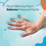 Linenspa Memory Foam Mattress Topper - 3 Inch Gel Infused Memory Foam - Plush Feel - Cooling and Pressure Relieving - CertiPUR Certified - Dorm Room Essentials - King Size