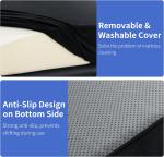 Spa Beauty Bed Massage Cushion Ergonomic Design Curved Eyelash Mattress Lash Bed Topper With Removable Cover