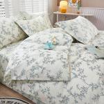 100% Cotton 3pc/Set Duvet Cover,No Filler,Floral Ins Style Skin-Friendly, Soft Comfortable Fabric,Single/Queen Size Bedding Set