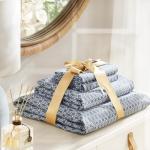 Comfort Spaces 100% Cotton Sheets Twin, Breathable, Naturally Cool Cotton Sheets, Soft Cotton Bed Sheets with 14" Elastic Pocket Fits up to 16" Mattress, All Seasons Sheet Set, Diamond Blue 3 Piece