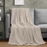 Utopia Bedding Khaki 100% Cotton Waffle Blanket 300 GSM [Queen - 90x90 Inch] Soft Lightweight Breathable Bed Blanket for All Season