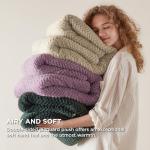 Bedsure Sherpa Fleece Twin Size Blanket for Bed - Herringbone Pattern Room Decor, Thick and Warm Blanket for Winter, GentleSoft Fuzzy Cozy Gifts for Women, Beige, 60x80 Inches