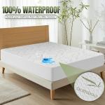 Utopia Bedding Waterproof Mattress Protector Full Size Bed, Premium 200 GSM Bamboo Viscose Cooling Mattress Cover, Soft and Breathable, Fitted Style with 15 Inches Deep Stretchable Pockets