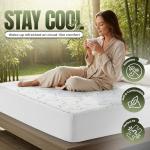 Utopia Bedding Waterproof Mattress Protector Full Size Bed, Premium 200 GSM Bamboo Viscose Cooling Mattress Cover, Soft and Breathable, Fitted Style with 15 Inches Deep Stretchable Pockets