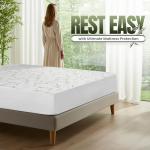 Utopia Bedding Waterproof Mattress Protector Full Size Bed, Premium 200 GSM Bamboo Viscose Cooling Mattress Cover, Soft and Breathable, Fitted Style with 15 Inches Deep Stretchable Pockets