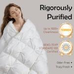 Gjzawayk California King Size Goose Down Comforter for Winter 32~55℉,Extra-Large 95% White Goose Down Duvet Insert, 750+ Fill Power Extra Fluffy, 1000+ Cleanliness, Oeko-TEX 100, 98x104 in