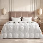 Gjzawayk California King Size Goose Down Comforter for Winter 32~55℉,Extra-Large 95% White Goose Down Duvet Insert, 750+ Fill Power Extra Fluffy, 1000+ Cleanliness, Oeko-TEX 100, 98x104 in