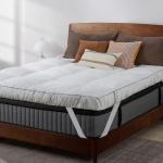 QUEEN ROSE Mattress Topper Queen, Extra Soft Pillow Top Mattress Topper Queen for Firm Bed, Thick Baffle Box Cooling Cloud-Like Down Alternative Filled, Back Pain Relief, White