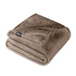 Bare Home Fleece Blanket - Full/Queen - Ultra-Soft Lightweight for Bed, Sofa, and Couch - Luxury Microplush - Cozy Warm Blanket (Full/Queen, Taupe)