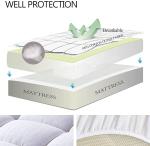 Mattress Pad Pillow Top Mattress Cover Quilted Fitted Mattress Protector Cotton 8-21" Deep Pocket Cooling Topper