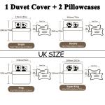 3pcs Multicolor Printed Duvet Cover Set - Soft and Comfortable Bedding for Bedroom and Guest Room - Includes 1 Duvet Cover and 2