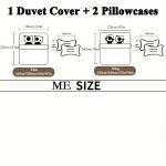 3pcs Multicolor Printed Duvet Cover Set - Soft and Comfortable Bedding for Bedroom and Guest Room - Includes 1 Duvet Cover and 2