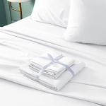 BYSURE Hotel Luxury Bed Sheets Set 6 Piece(Queen, White) - Super Soft 1800 Thread Count 100% Microfiber Sheets with Deep Pockets, Wrinkle & Fade Resistant