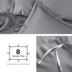 Bedsure Duvet Cover Queen Size - Soft Double Brushed Bedding Set for Kids & Adults, Zipper Closure, 3 Pieces, Includes 1 Duvet Cover (90"x90") & 2 Pillow Shams, NO Comforter, Grey