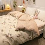 100% Cotton Duvet Cover Double Size Duvet Cover 200x230 Skin friendly Breathable Active Flower Print Pillow Cover Buy separately