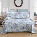 Quilting Bedspread on the Bed Cotton Quilt Set 3pcs Printed Bed Cover Linen Blanket Coverlet Padding Comforter Mattress Topper