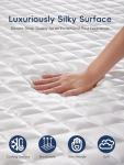 3 Inch King Size Mattress Topper,Dual Layer Gel Memory Foam & Pillow Top Mattress Topper King for Pressure Relief and Medium Firm Support,CertiPur-US Certified
