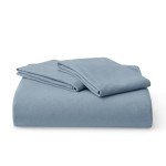 Bedsure 100% Jersey Knit Cotton Duvet Cover King Size - Ultra Soft T-Shirt Cotton Bedding Set, Includes 1 Duvet Cover 104x90 Inches with Zipper Closure & 2 Pillowcases (Mineral Blue)