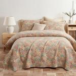 Quilting Bedspread on The Bed Cotton Quilt Set 3PCS Coverlet Queen Size Padded Bed Cover Linen Blanket for Bed Mattress Topper