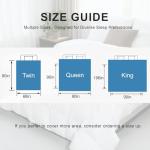 ALPSWAN Goose Feather Down Fiber Comforter King Size, White Polyester Cotton Duvet Insert, All Season Medium Warmth Fluffy Bedding Comforter (White, King)