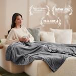 Bare Home Fleece Blanket - Twin/Twin Extra Long - Ultra-Soft Lightweight for Bed, Sofa, and Couch - Luxury Microplush - Cozy Warm Blanket (Twin/Twin XL, Grey)