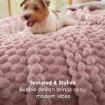 Bedsure GentleSoft Blankets Queen Size for Bed - 350GSM Super Soft Cozy Blanket for Women Men Girls as Gifts, Large Fuzzy Fleece Throw for Bedroom Home Decor, Pink, 90x90 Inches