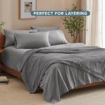 Bare Home Fleece Blanket - Twin/Twin Extra Long - Ultra-Soft Lightweight for Bed, Sofa, and Couch - Luxury Microplush - Cozy Warm Blanket (Twin/Twin XL, Grey)
